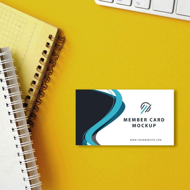 Free Member Card Mockup PSD Tempalte