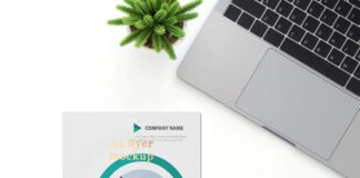 Free Report Mockup PSD Template