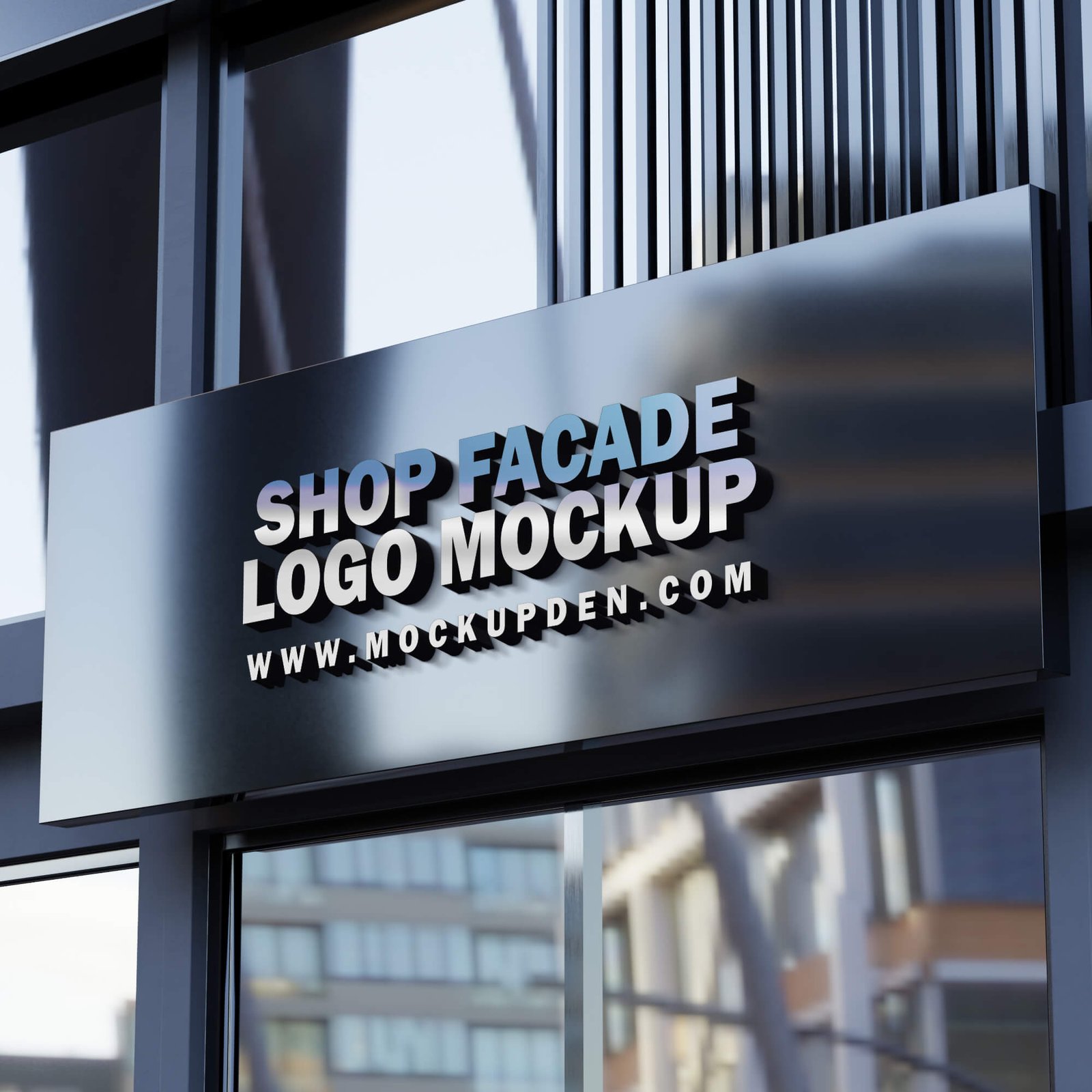 Free Shop Facade Logo Mockup PSD Template (1)