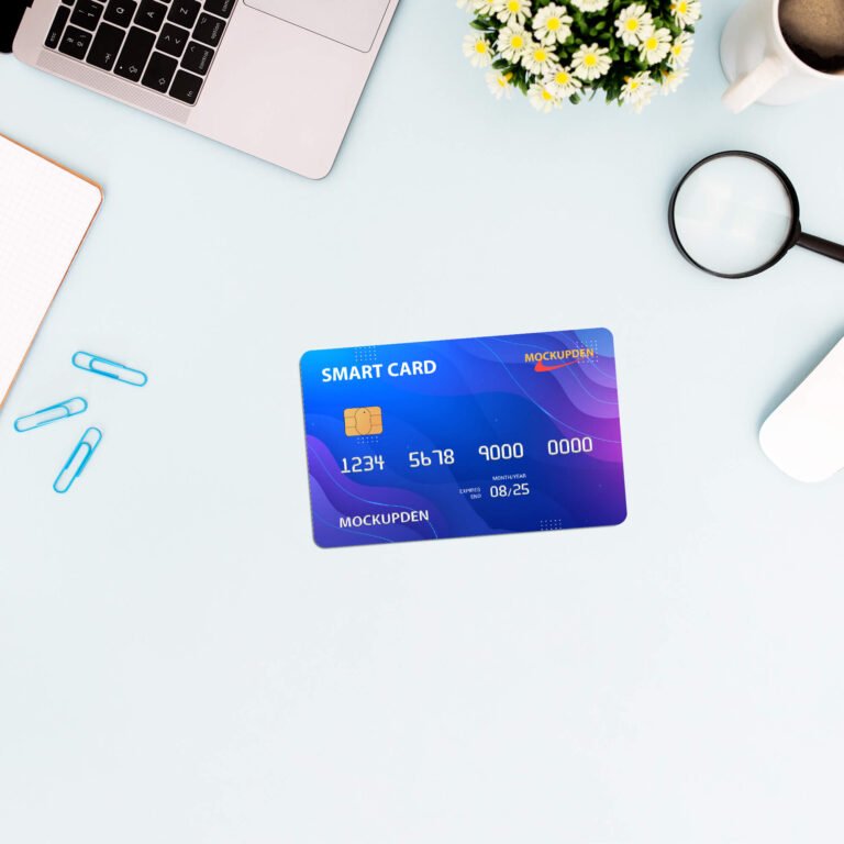 Free Smart Card Mockup PSD Template