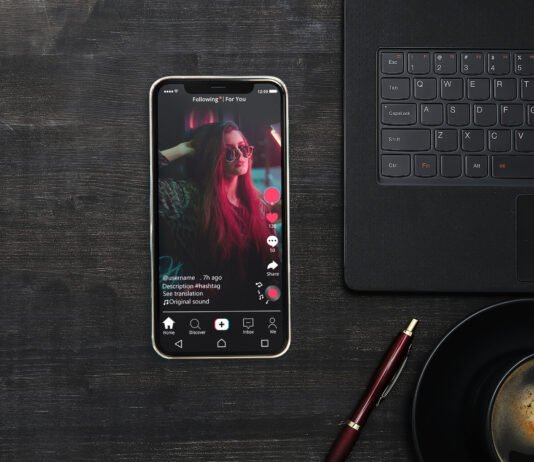 Free TikTok Video Mockup PSD Template