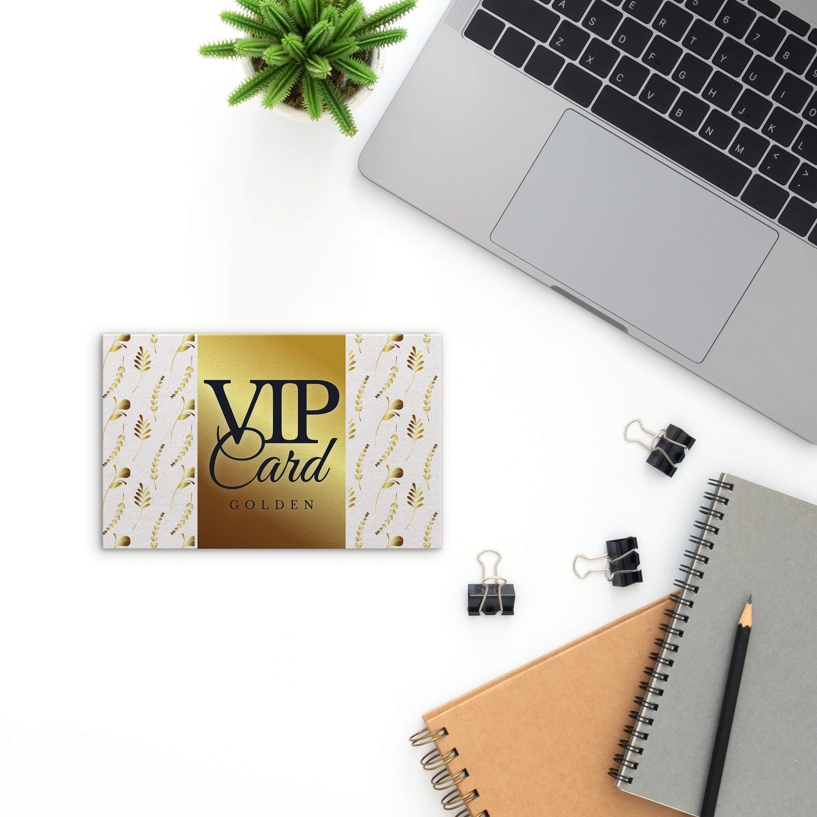 Free VIP Card Mockup PSD Template