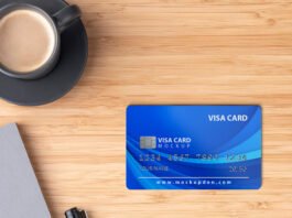 Free Visa Card Mockup PSD Template