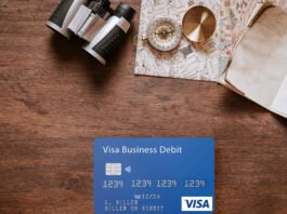 Free Visa Card Mockup PSD Template