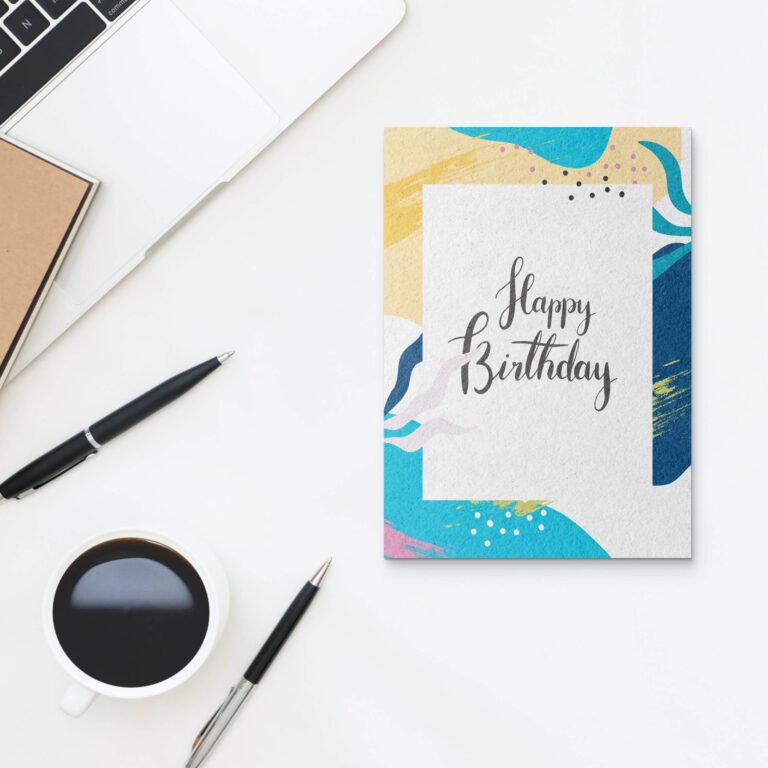 Free Wish Card Mockup PSD Template