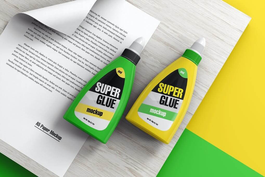 Glue Bottle Mockup