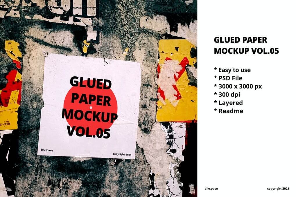 Glued Paper Mockup Vol.05