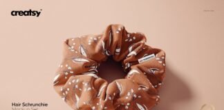 Hair scrunchie Mockup Set