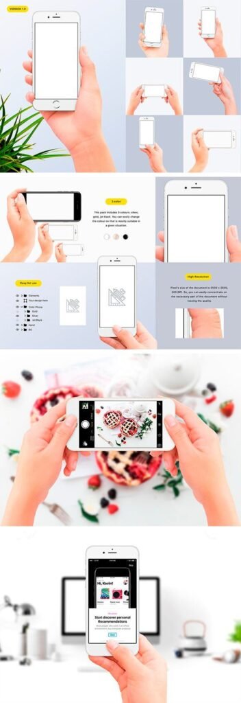 27 Creative Hand Holding Iphone Mockup Psd Templates