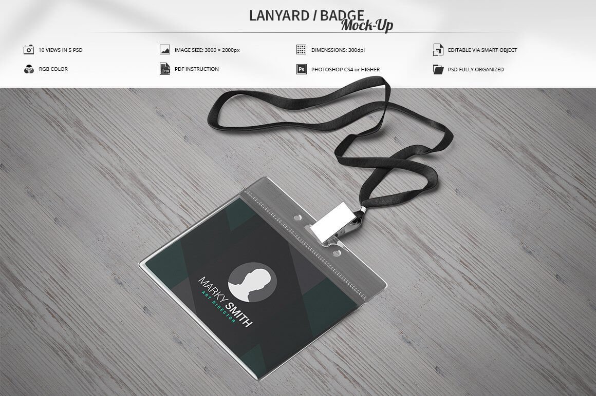 Lanyard Badge Mock-Up