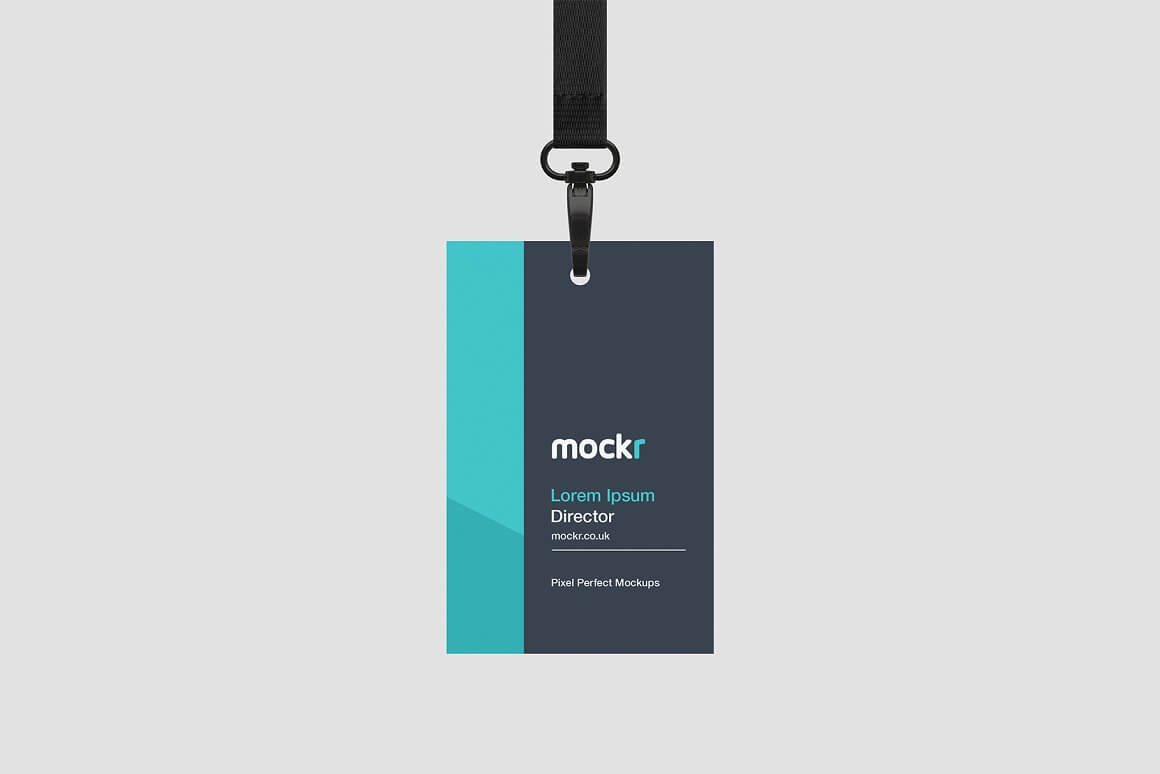 Lanyard ID Badge Mockup