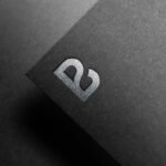 Logo Mockup Black Paper