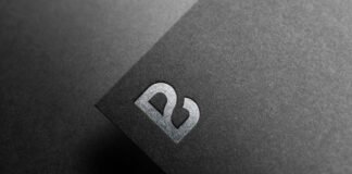 Logo Mockup Black Paper
