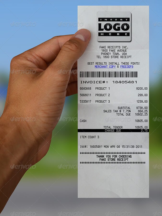 Long Receipt in Hand Mock-up (1)