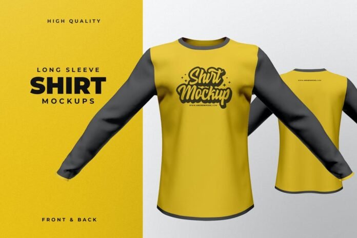 24+ Best Long Sleeve Mockup Clothing PSD Templates