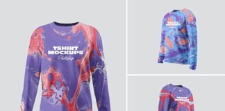 Long Sleeve T-shirt Mockups
