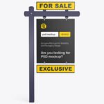 Matte Real Estate Sign Mockup - Front View