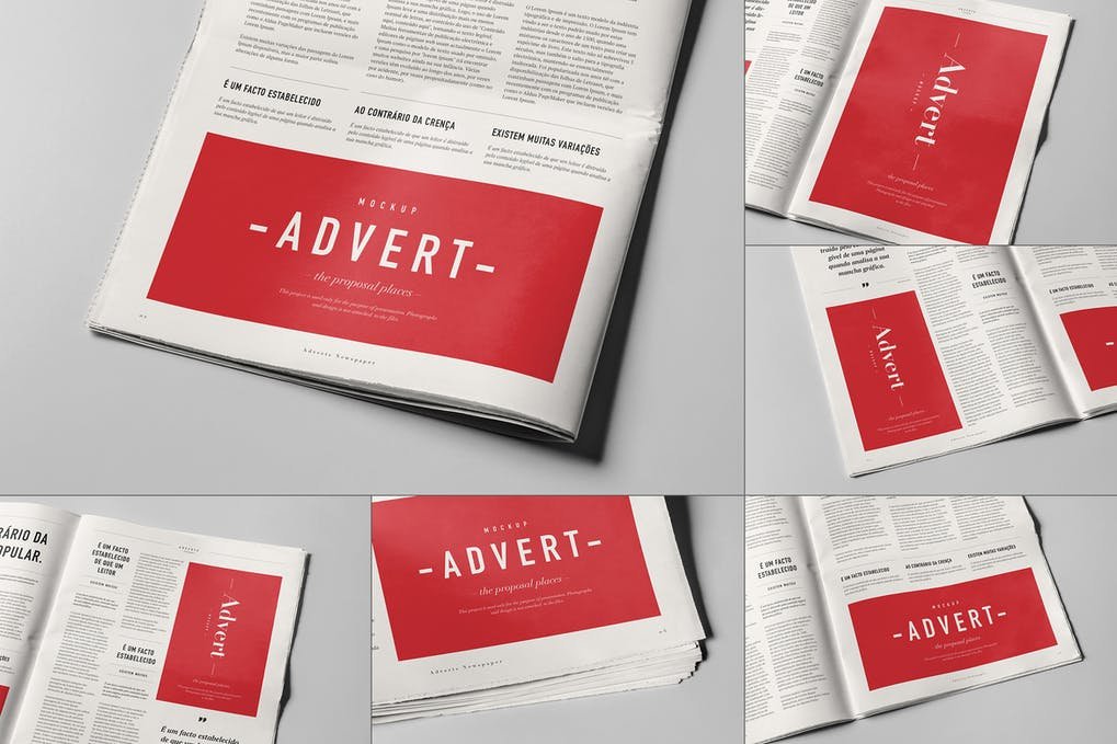 Newspaper Adverts Mock-up