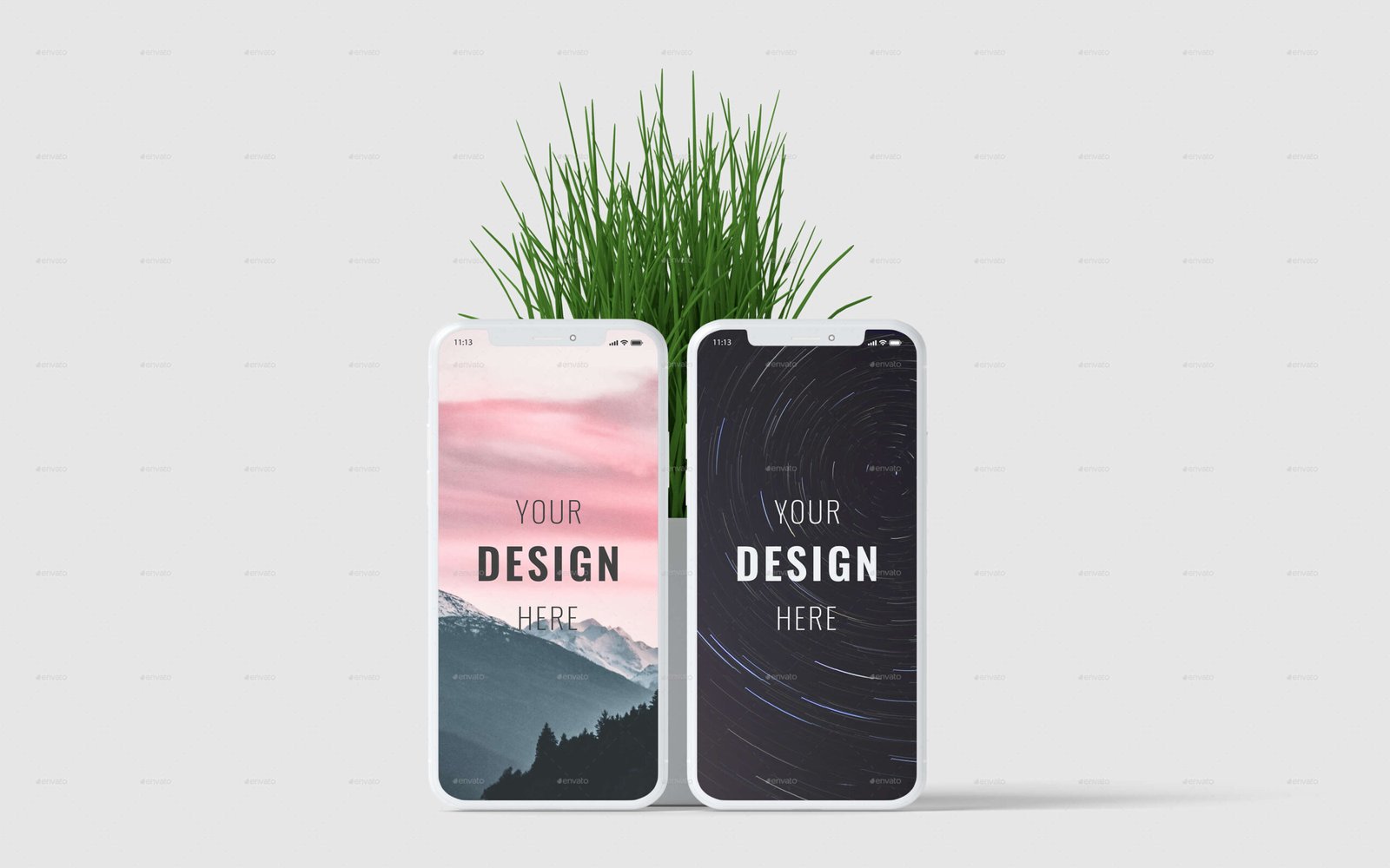 Phone Screen Mockup - 12 PSD Files