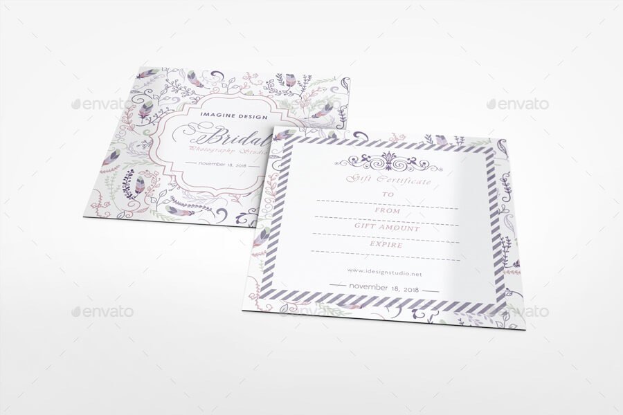 Photography Gift Certificate Mockup