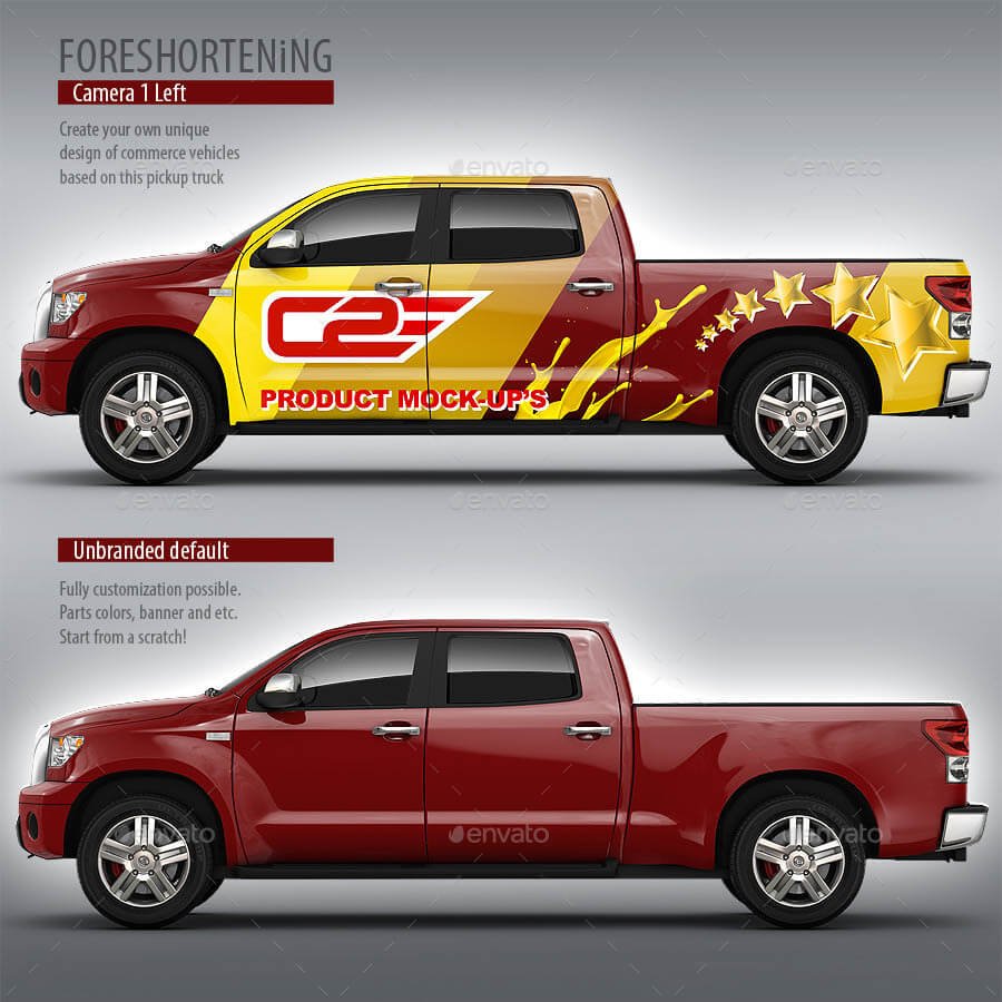 Pickup Mock-Up based on truck Toyota Tundra Crewmax