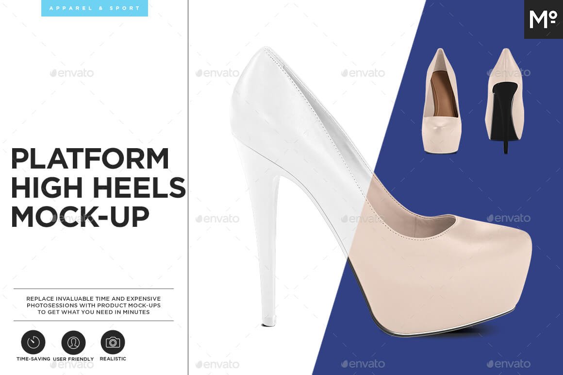 Platform High Heels Mock-up