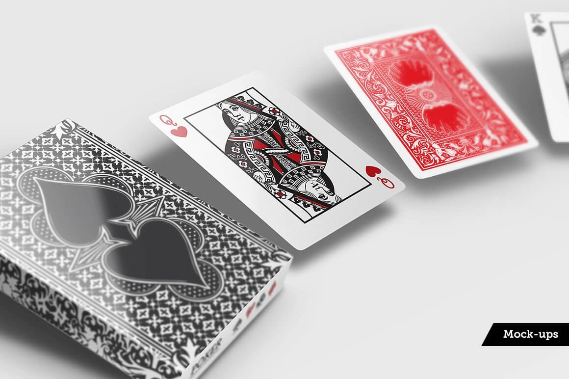 Poker Card Playing Mockups