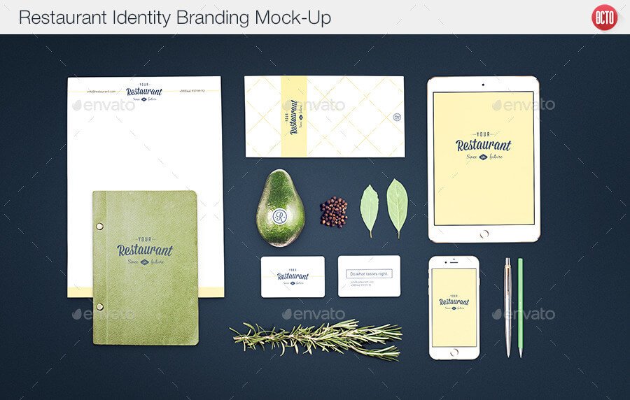 Restaurant Identity Branding Mock-Up (2)