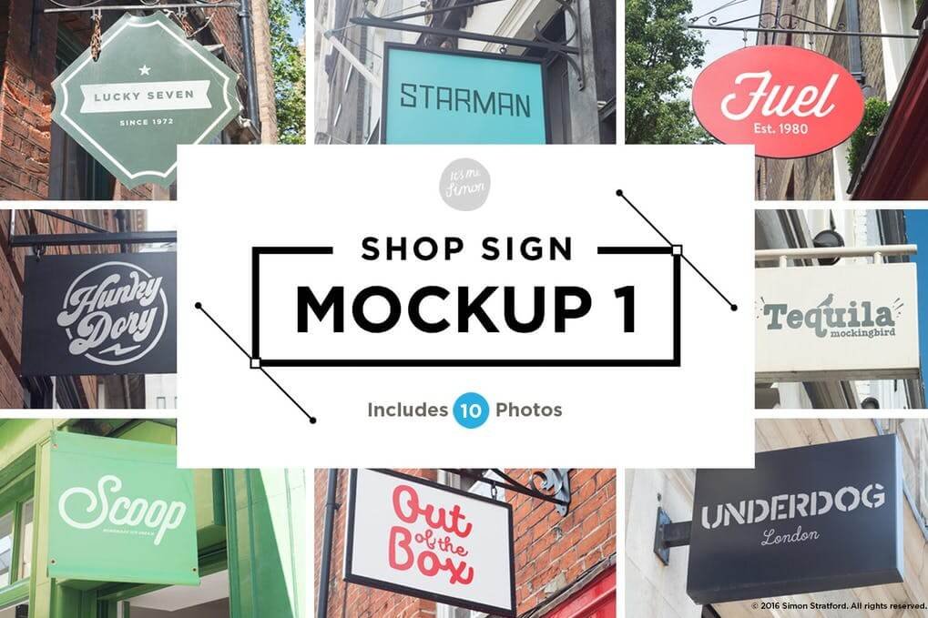 Shop sign mockups 1