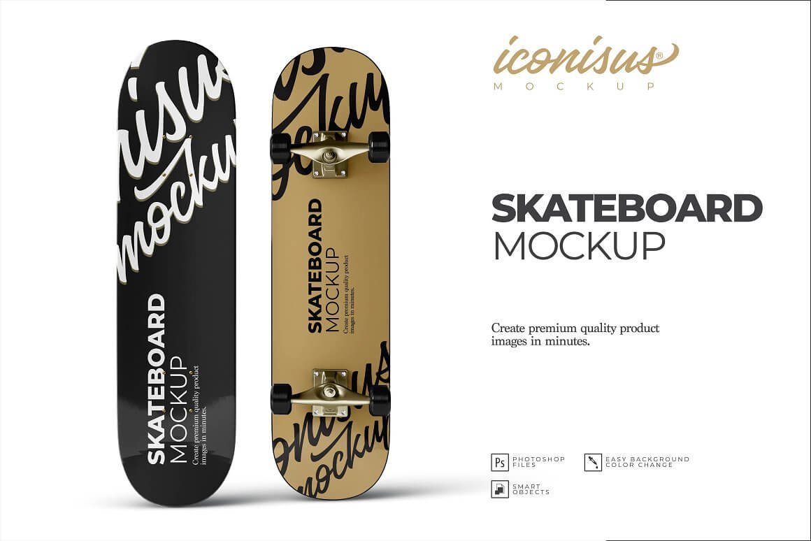 Skateboard Mockup Template