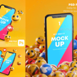 Smartphone Emoji Mockup Pack
