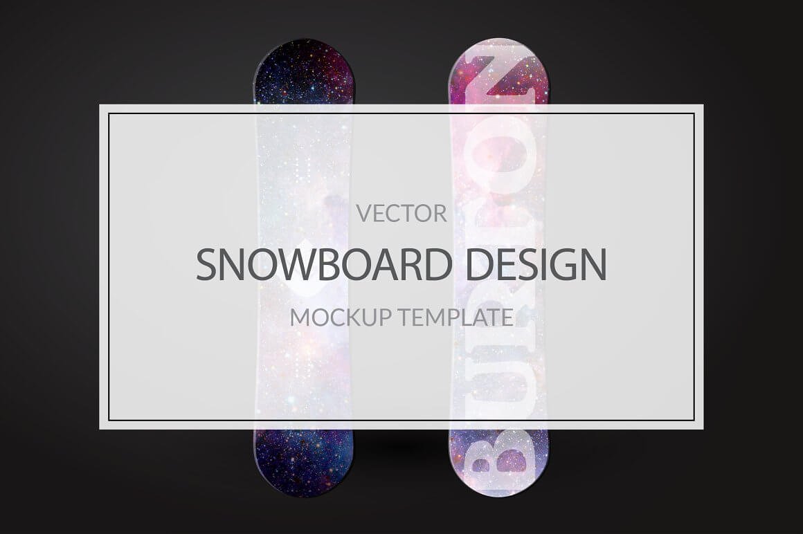 Snowboard Mockup Template