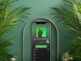 Spotify Podcast Mockup Free PSD Template