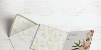 Square Invitation & Greeting Card Mockup (1)