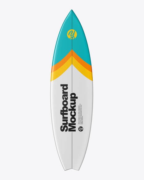 Surfboard Mockup - Front View
