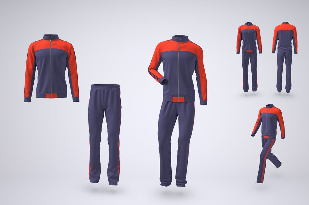 Tracksuit Jacket and Bottoms Mock-up (1)
