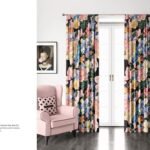 Velvet Pencil Pleat Curtains Mockup