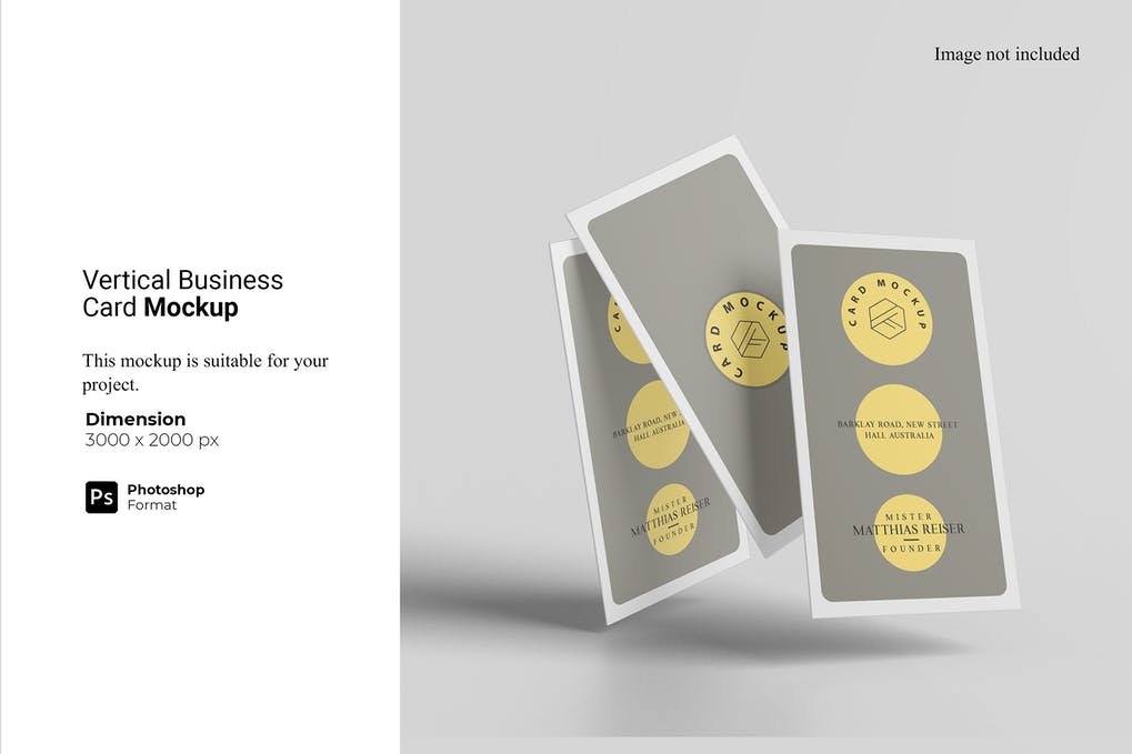 Vertical Business Card Mockup (1)