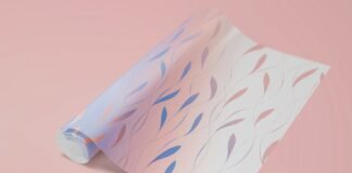 Wallpaper Rolled PSD Mockups 01