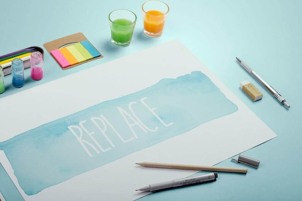 Watercolor Paint Mockup Template #7