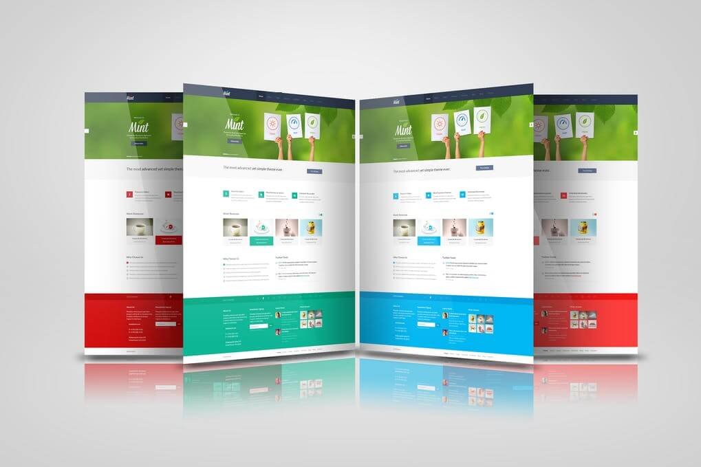 Web Pages Presentation Mock Up