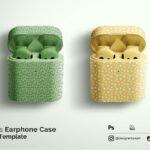 Wireless Earphone Case Mockup