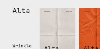 Wrinkle - Fold Paper Mockup (1)