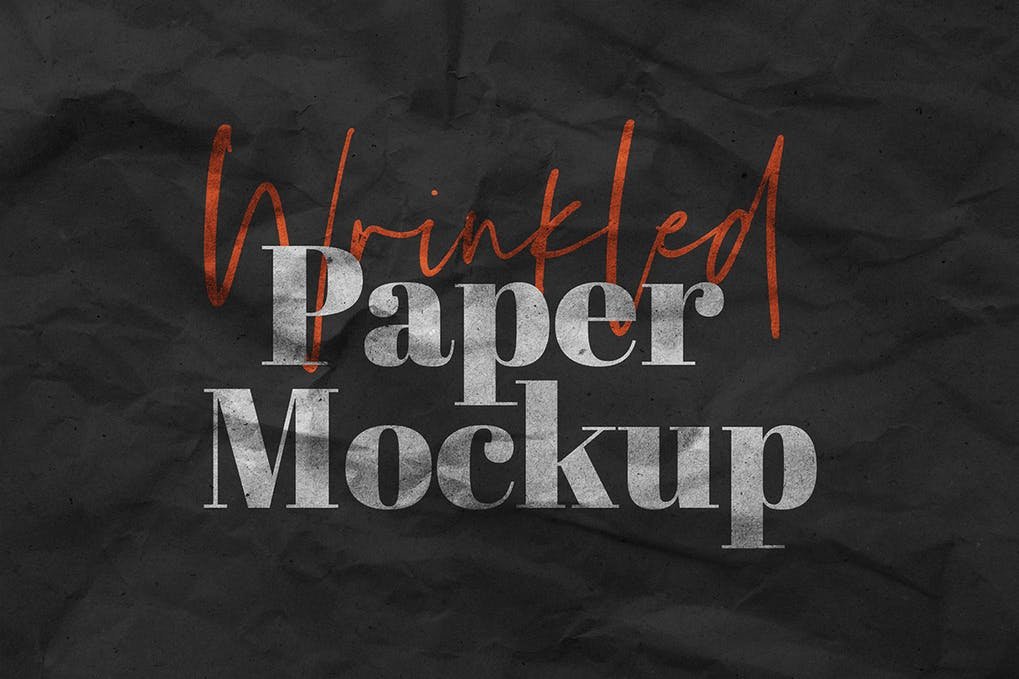 Wrinkled Paper Mockup Vol.1