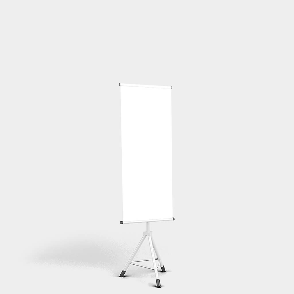 Blank Free Banner Stand Mockup PSD Template