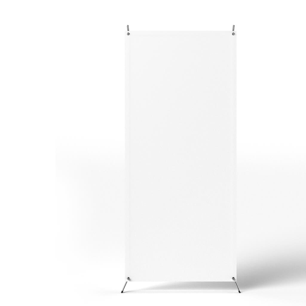 Blank Free Standing Banner Mockup PSD Template