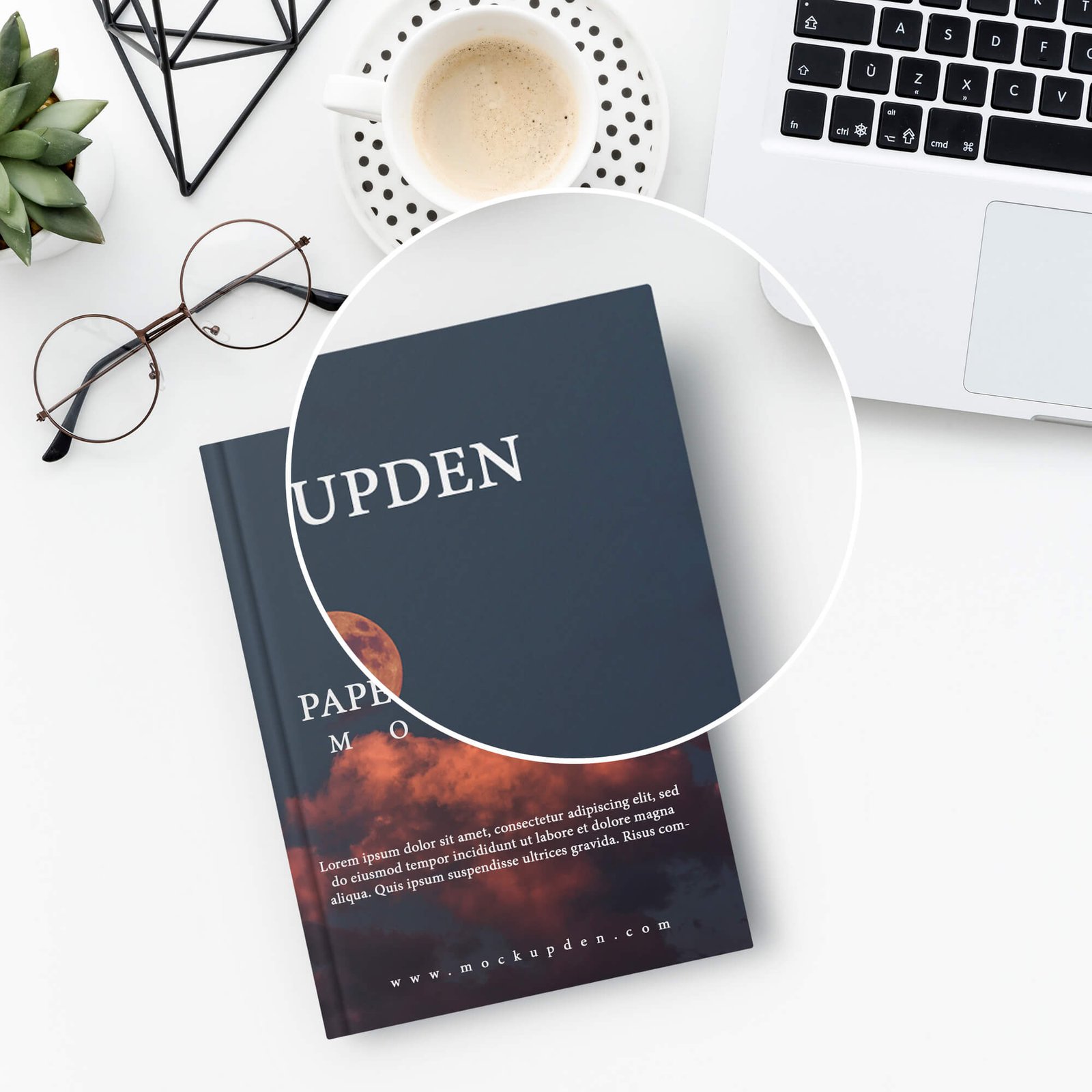 Close Up Of a Free Paperback Book PSD Template