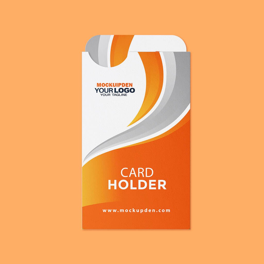 Design Free Business Card holder Mockup PSD Template