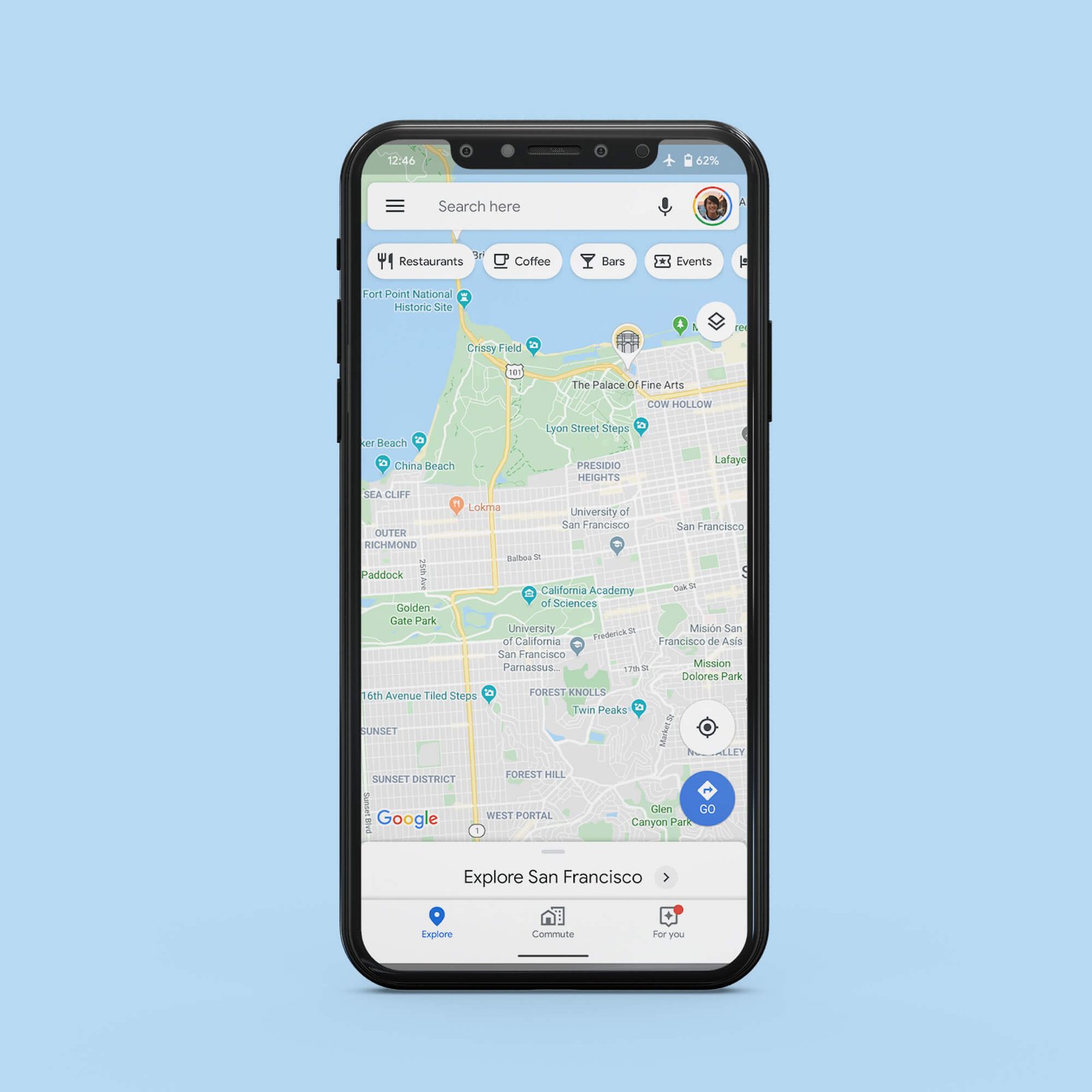Design Free Google Map Mockup PSD Template