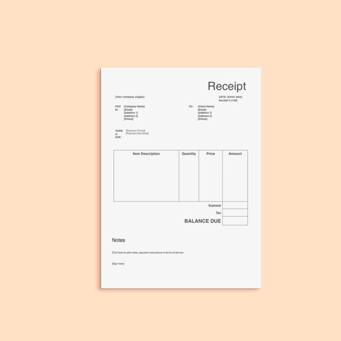 19+ Best Editable Receipt Mockup PSD Templates - Mockup Den